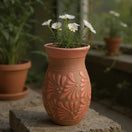Pink Talavera Vase | Handcrafted Floral Pottery