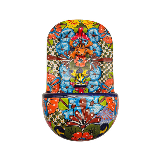 Talavera Wall Fountain | Handmade Mexican Ceramic Water Feature