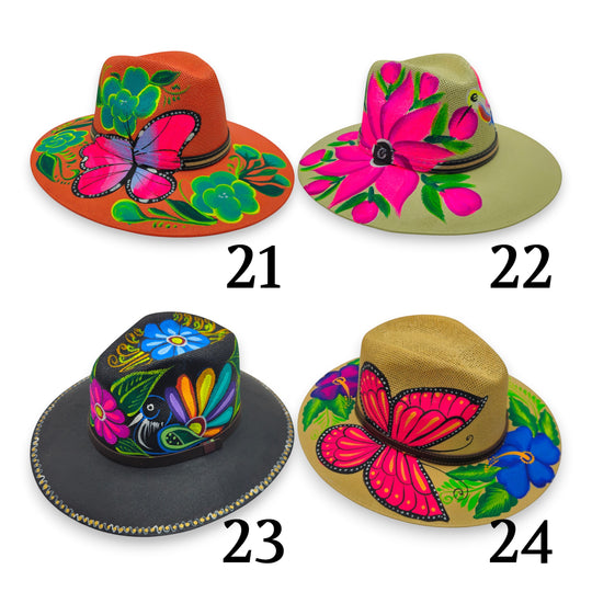 Hand Painted Mexican Hat | Colorful Artisanal Sombrero Designs