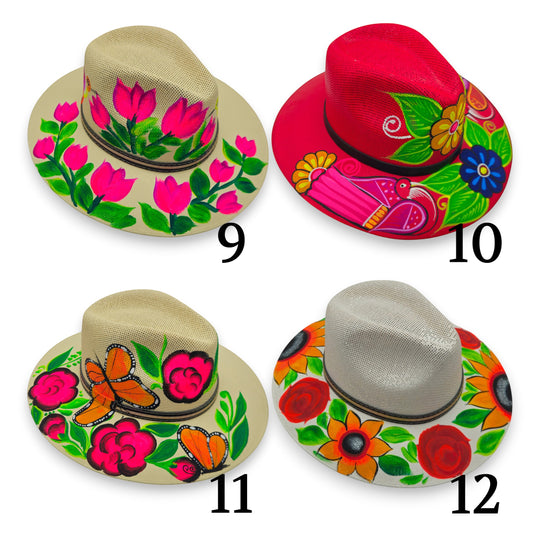 Hand Painted Mexican Hat | Colorful Artisanal Sombrero Designs