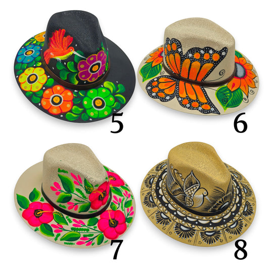 Hand Painted Mexican Hat | Colorful Artisanal Sombrero Designs