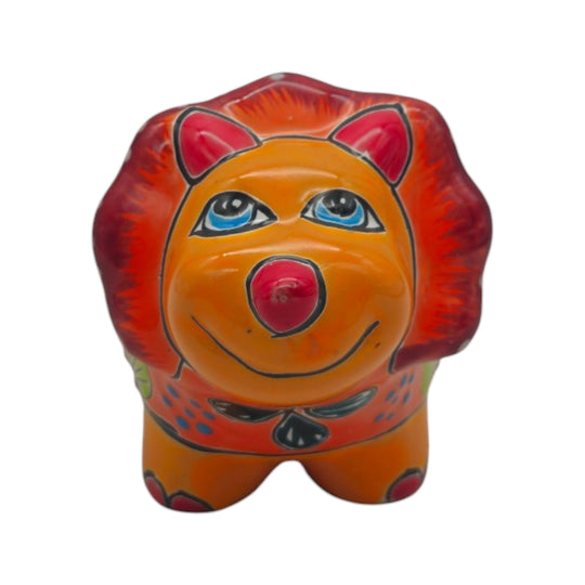 Talavera Triceratops Planter | Colorful Dinosaur Pot