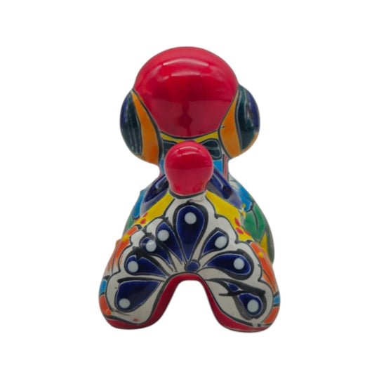 Talavera Poodle Planter | Colorful Dog Pottery