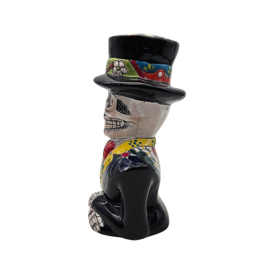 Talavera Skeleton Statue | Day of the Dead Catrin