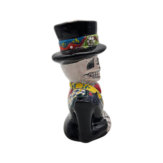 Talavera Skeleton Statue | Day of the Dead Catrin
