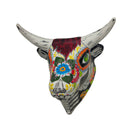 Talavera Bull Skull Wall Art | Day of the Dead Decor