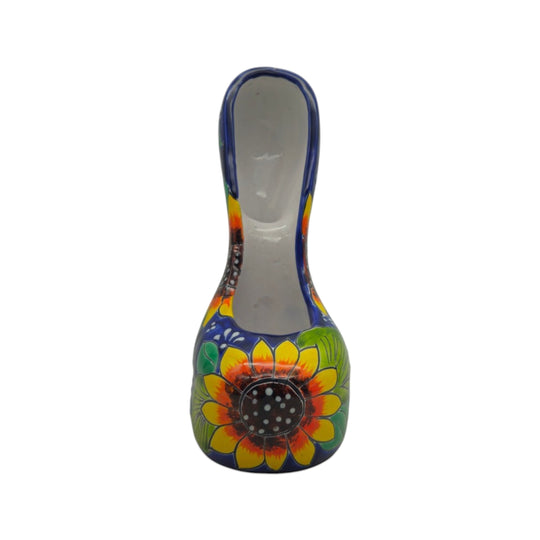 Talavera High Heel Statue | Sunflower Design