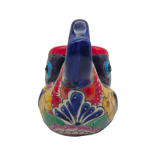Colorful Talavera Fish Planter | Mexican Hand-Painted Pottery