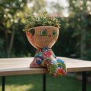 Talavera Face Planter | Hand-Painted Mexican Ceramic Decor