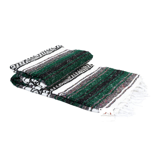 Green Mexican Falsa Yoga Blanket