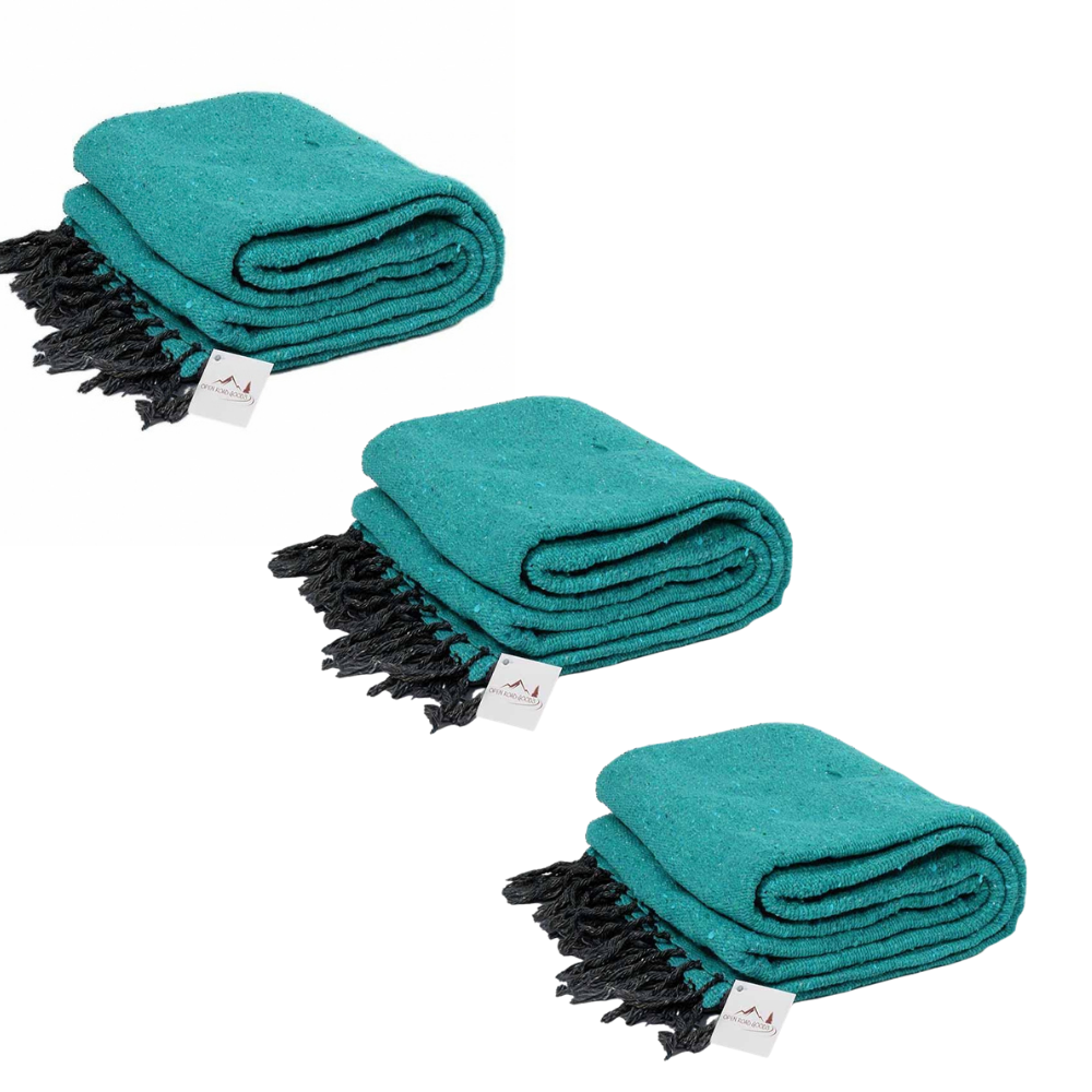 Solid Teal Green Baja Blanket