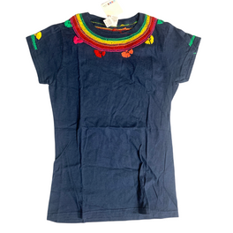 Luzy Hand Embroidered Fitted T-Shirt - Mexico