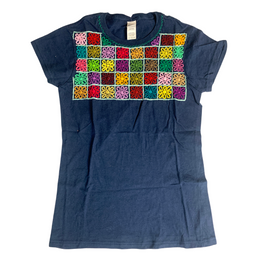 Luzy Hand Embroidered Fitted T-Shirt - Mexico