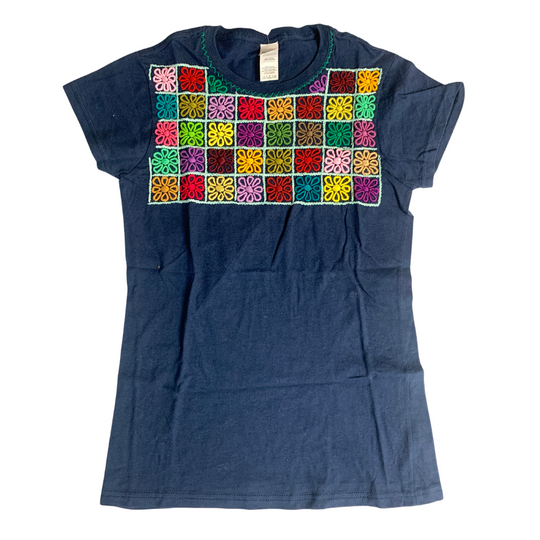 Luzy Hand Embroidered Fitted T-Shirt - Mexico