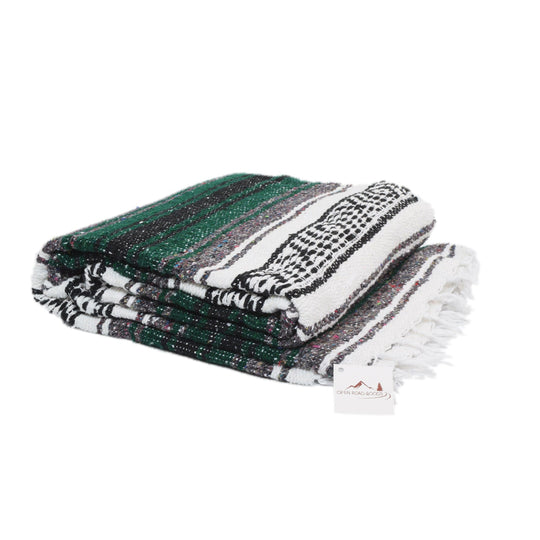 Green Mexican Falsa Yoga Blanket