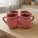 Pink Talavera Mug | Authentic Handmade Mexican Clay Jarrito