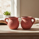 Pink Talavera Mug | Authentic Handmade Mexican Clay Jarrito