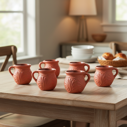 Pink Talavera Mug | Authentic Handmade Mexican Clay Jarrito