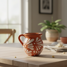 Mexican Clay Jarrito Mug | Handmade Brown Pottery Cup