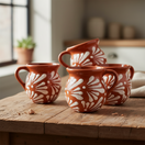 Mexican Clay Jarrito Mug | Handmade Brown Pottery Cup