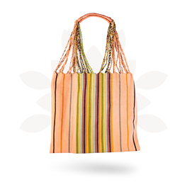Poppy Woven Striped Tote | Hammock Bag - Mexico