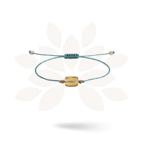 Erika Single Amber Pull String Friendship Bracelet - Mexico