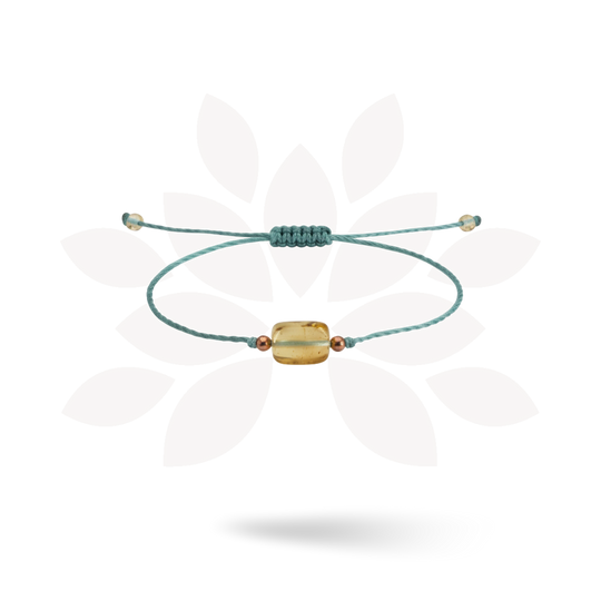 Erika Single Amber Pull String Friendship Bracelet - Mexico