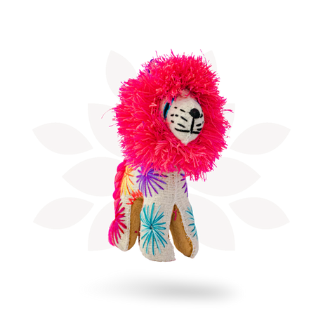 Milo the Lion: Repurposed Wool Boho Decor - Mexico