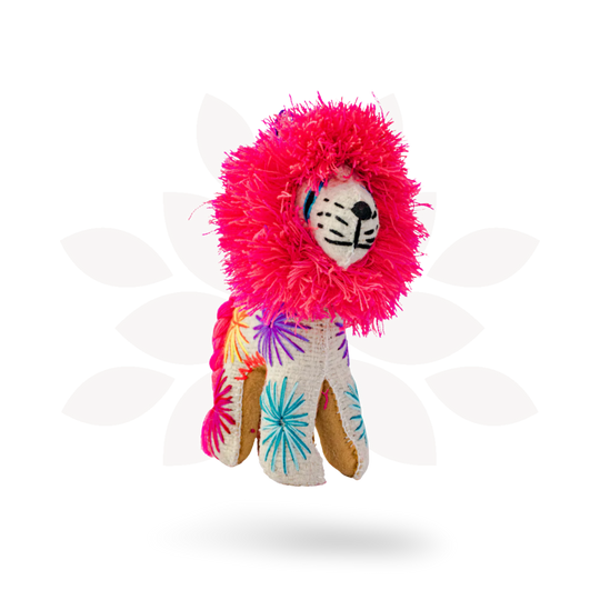 Milo the Lion: Repurposed Wool Boho Decor - Mexico