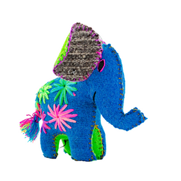 Ellie the Elephant: Repurposed Wool Boho Decor - Mexico