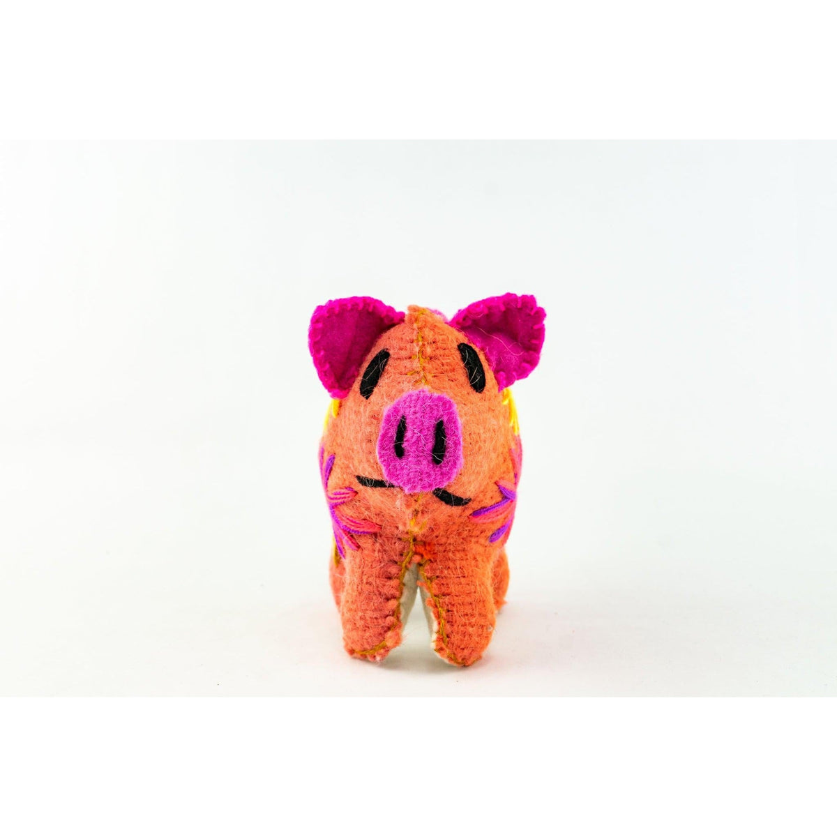 Rosie the Pig: Repurposed Wool Boho Decor - Mexico