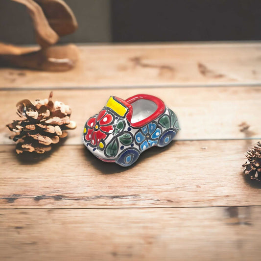 Colorful Talavera Car Planter | Mexican Pottery