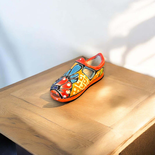 Colorful Talavera Shoe Planter | Mexican Pottery
