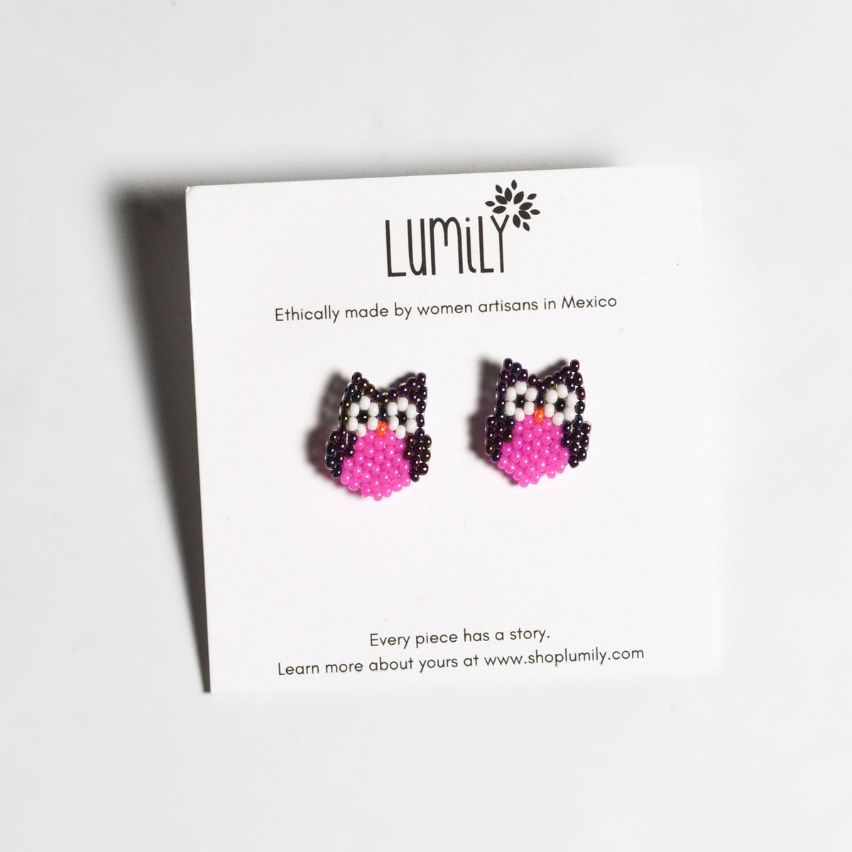 Safari Seed Bead Animal Stud Earrings - Mexico