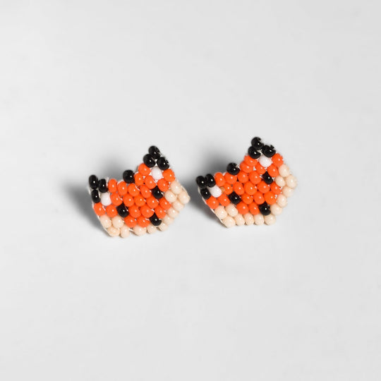 Safari Seed Bead Animal Stud Earrings - Mexico