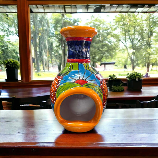 Handmade Talavera Chimney: Vibrant Mexican Decor