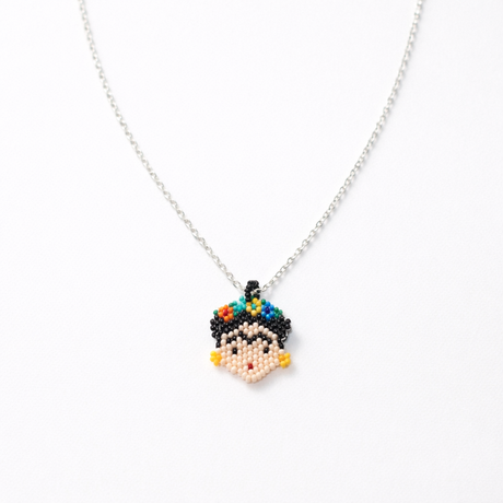 Frida Kahlo Seed Bead Necklace - Mexico