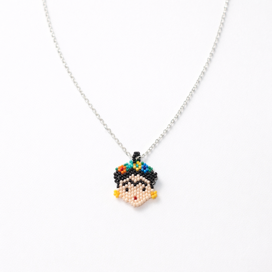 Frida Kahlo Seed Bead Necklace - Mexico