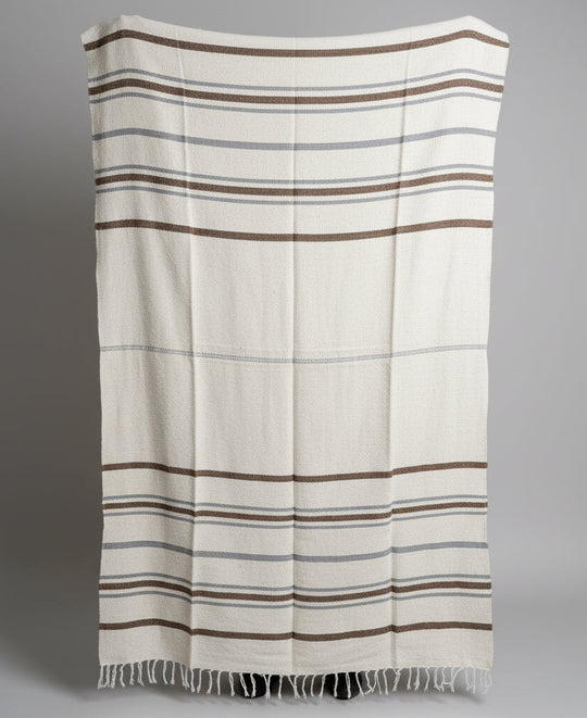 La Calma Striped Mexican blanket