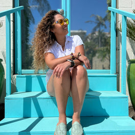 Marbella Huarache Slip-On Teal