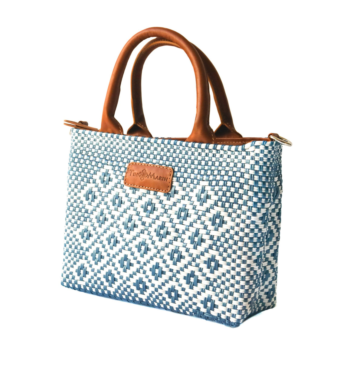 Marine Small Woven Crossbody Bag