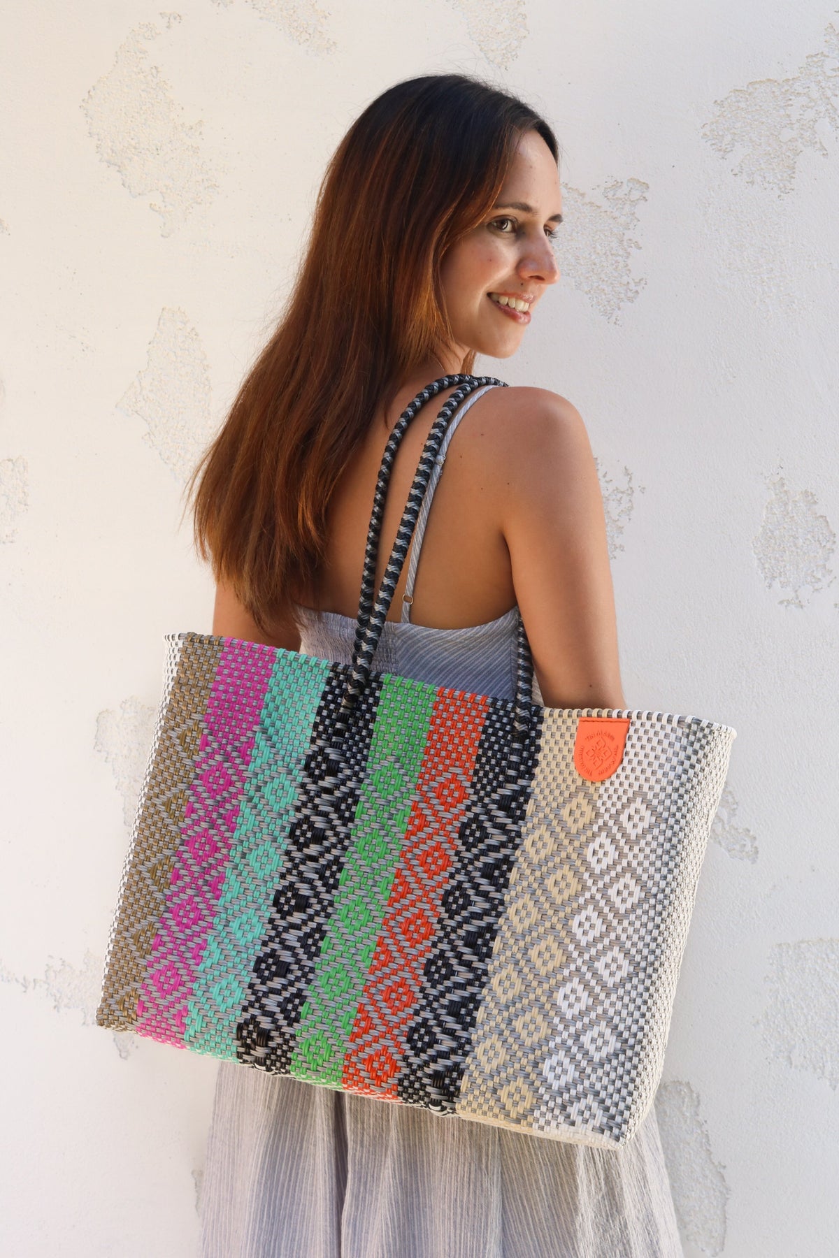 Maya Woven Super Tote