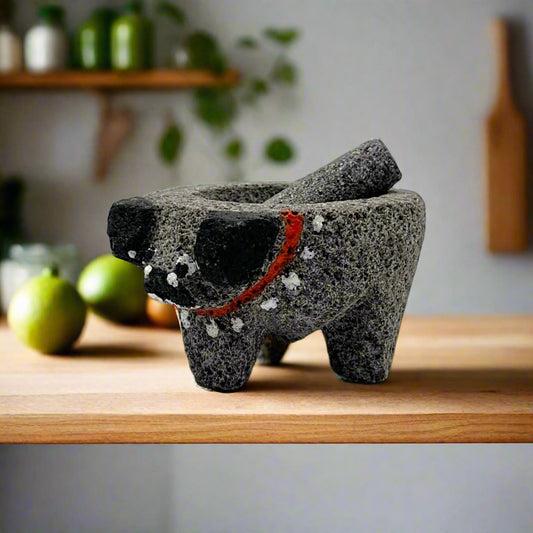 Mexican Volcanic Stone Molcajete Set
