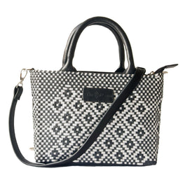 Panda Small Woven Crossbody Bag