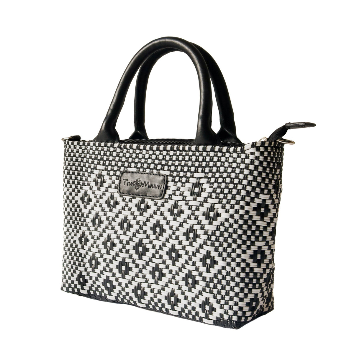 Panda Small Woven Crossbody Bag