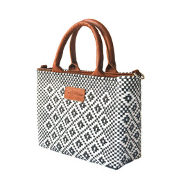Panda Small Woven Crossbody Bag