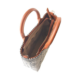 Panda Small Woven Crossbody Bag