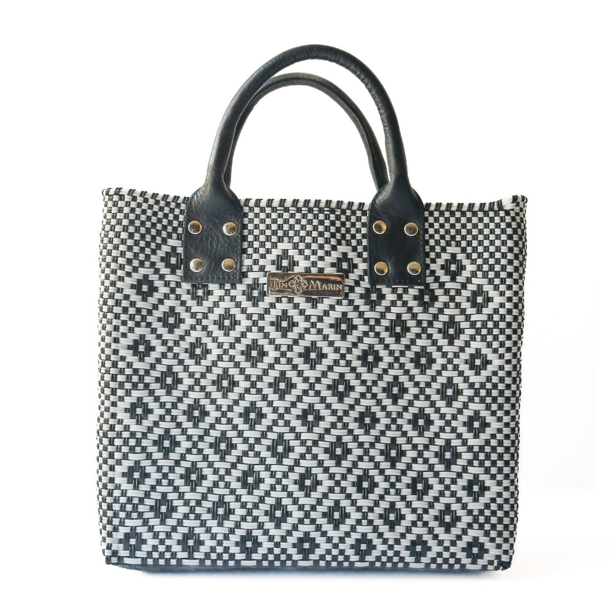 Panda Large Woven Crossbody Bag