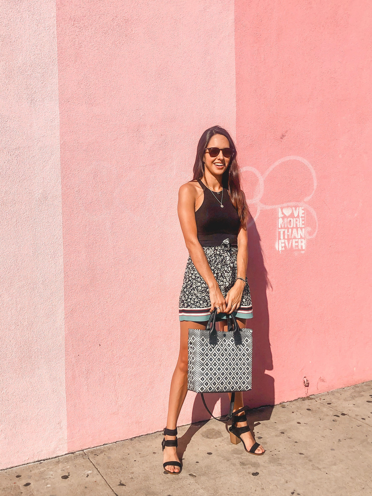 Panda Large Woven Crossbody Bag