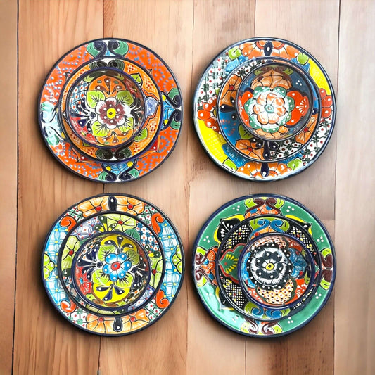 Talavera Dinnerware Set - 33-Piece Mexican Dish Set